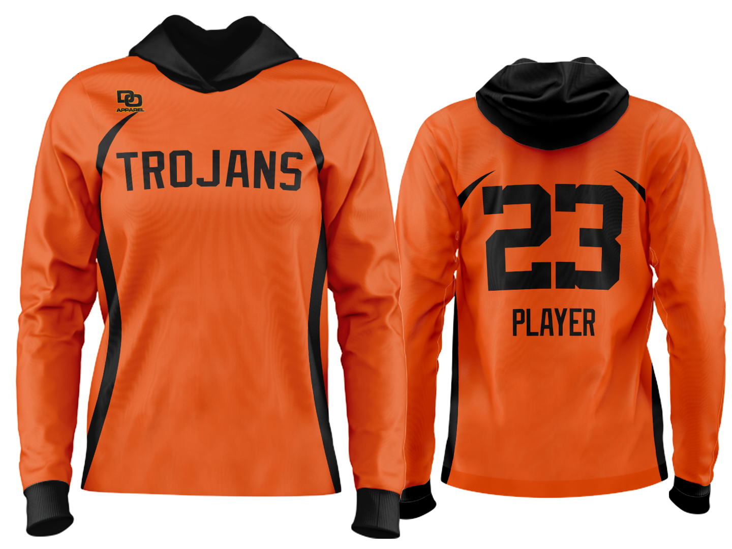 Custom Team Hoodie - Orange