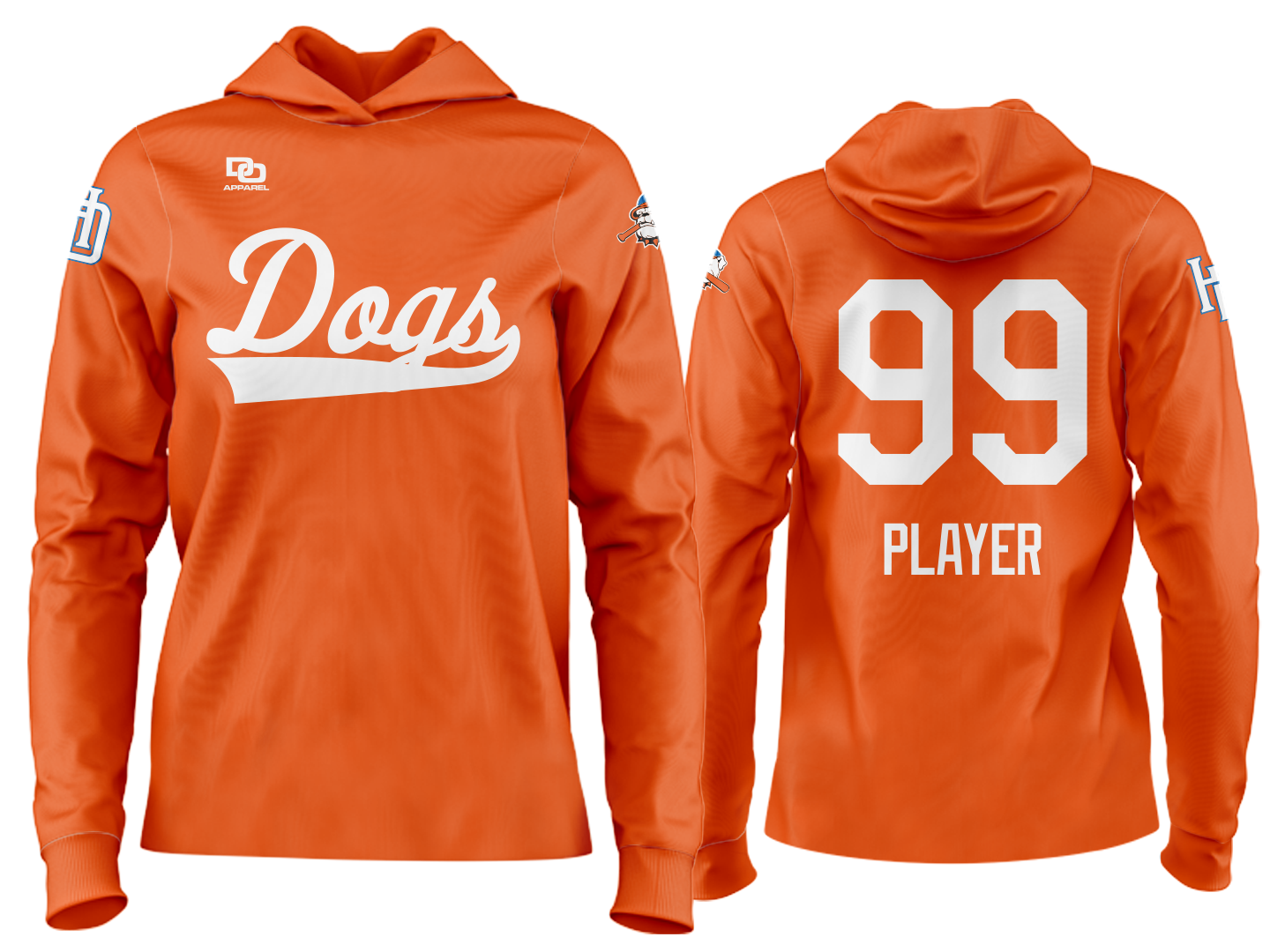 Custom Team Hoodie - UT Orange
