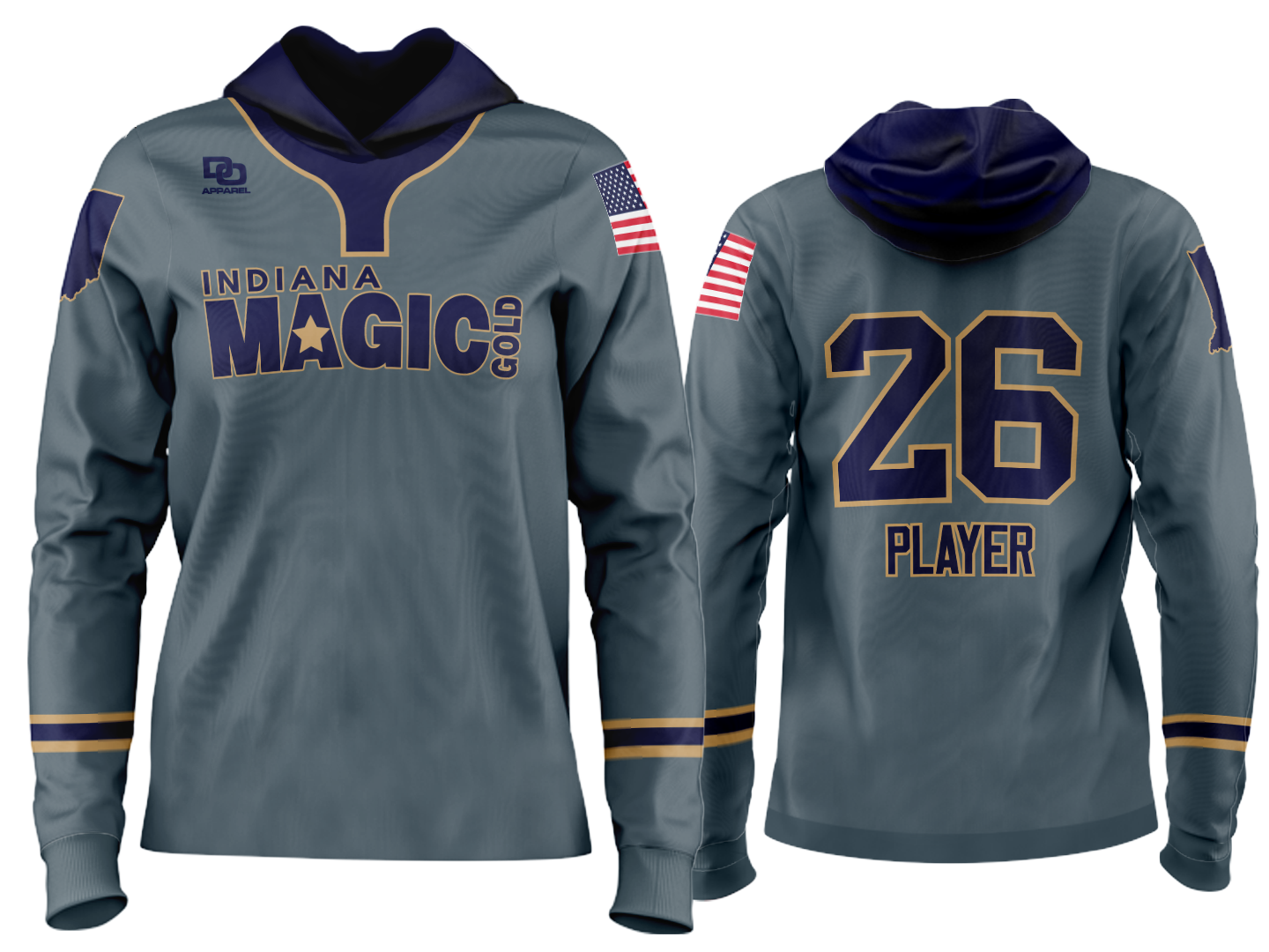 Custom Team Hoodie - Wash Charcoal