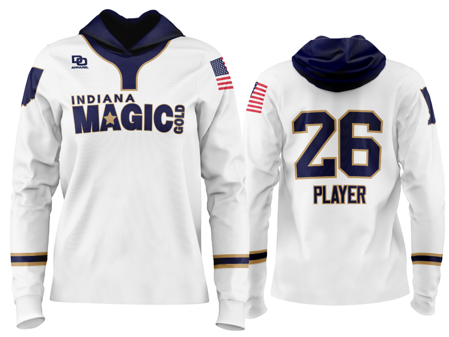 Custom Team Hoodie - Wash White