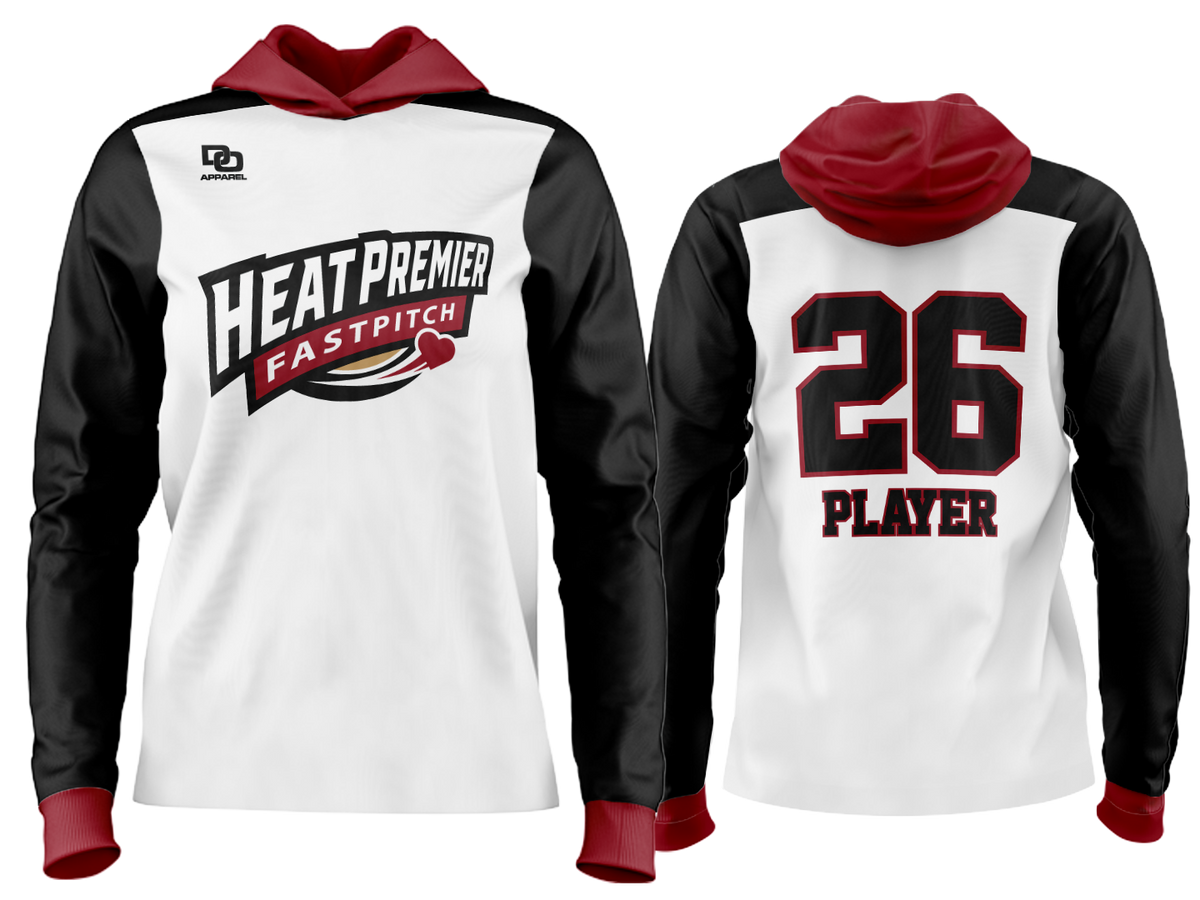 Custom Team Hoodie - White/Cardinal
