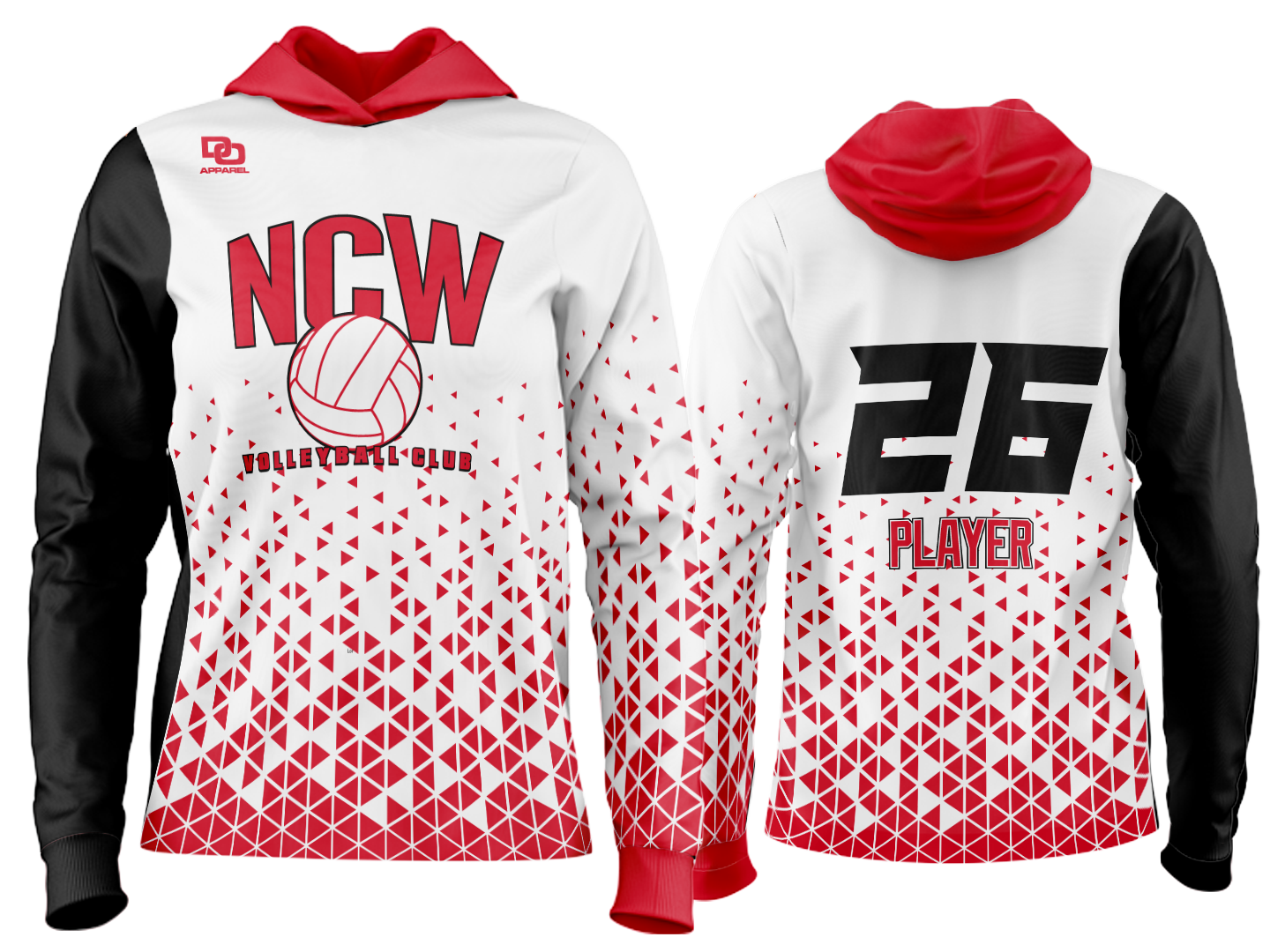 Custom Team Hoodie - White