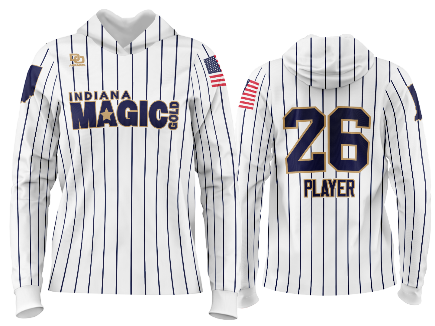Custom Team Hoodie - White Pinny