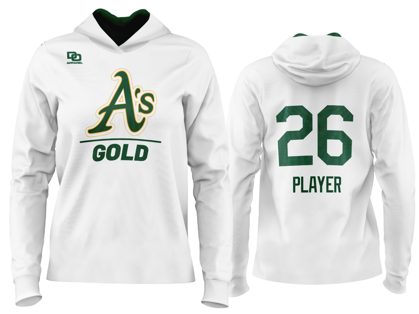 Custom Team Hoodie - White
