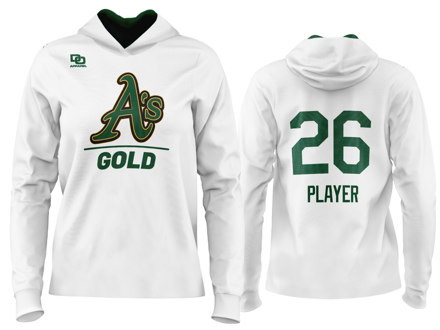 Custom Team Hoodie - White