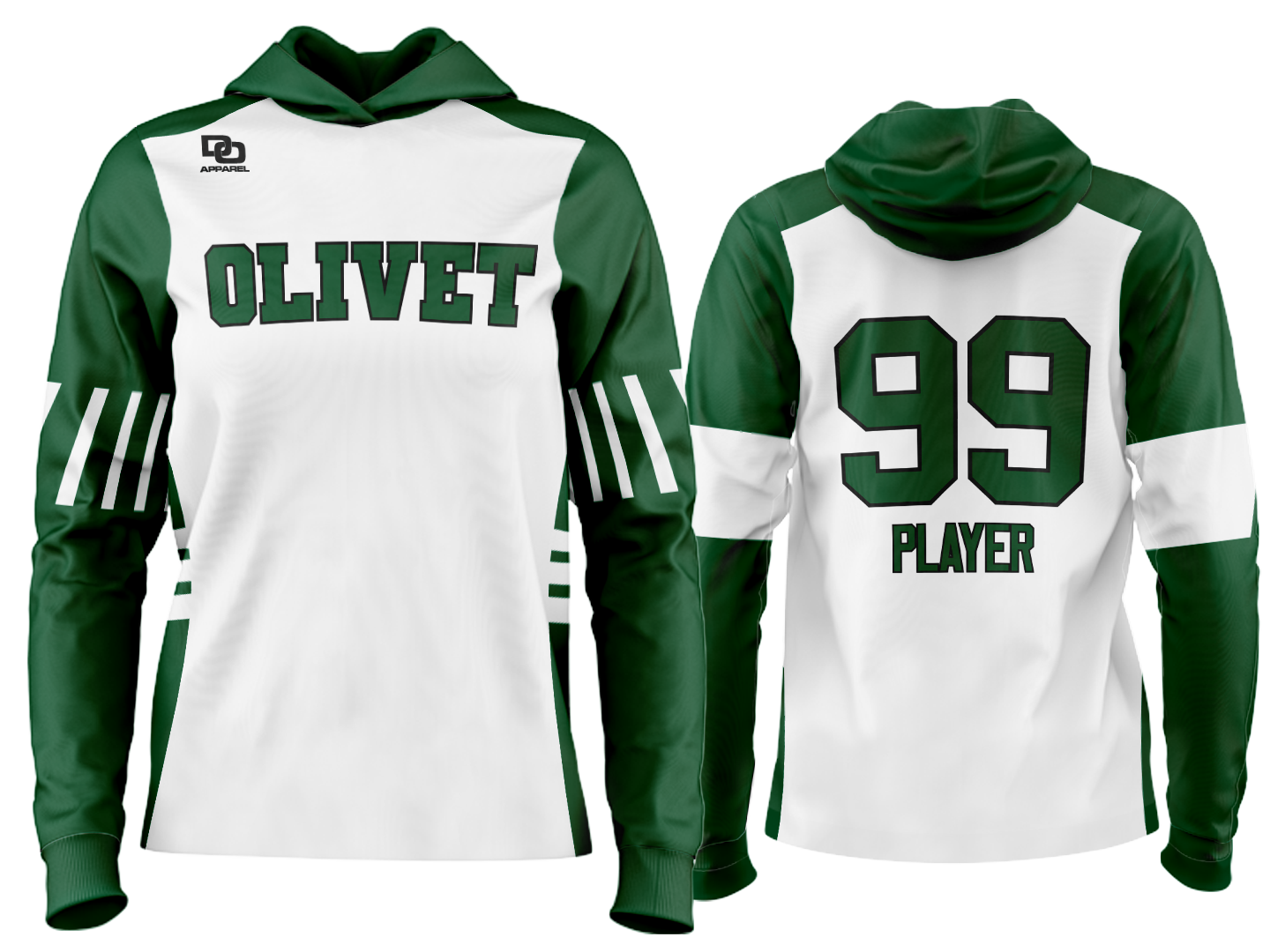 Custom Team Hoodie - White