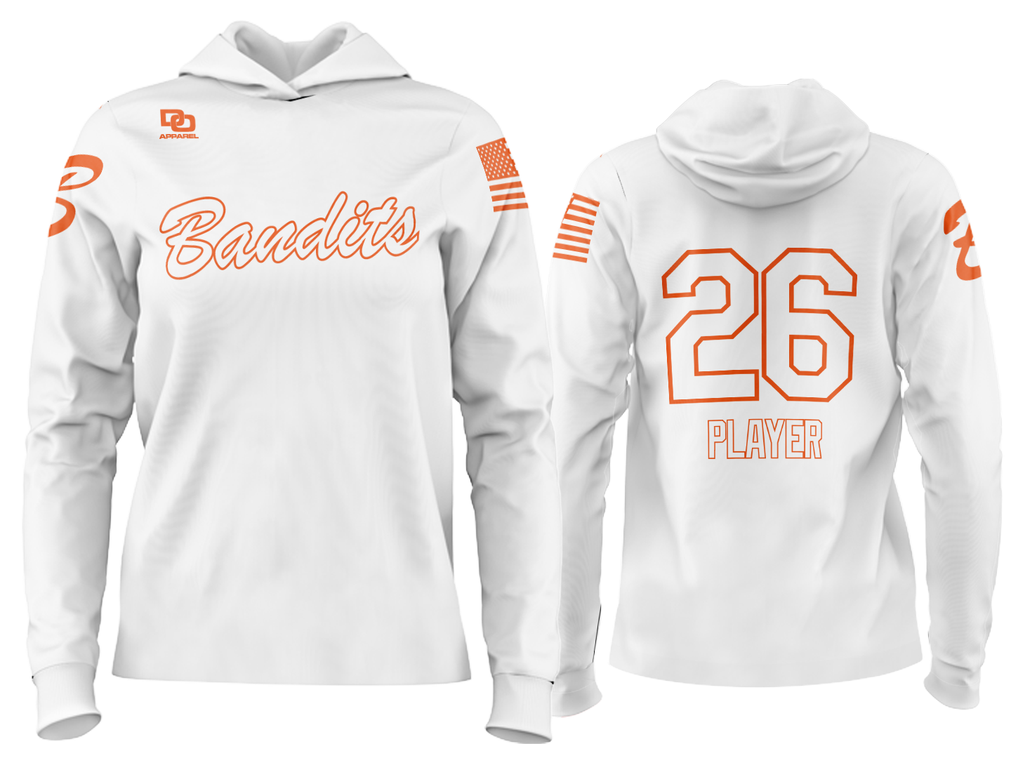 Custom Team Hoodie - Whiteout
