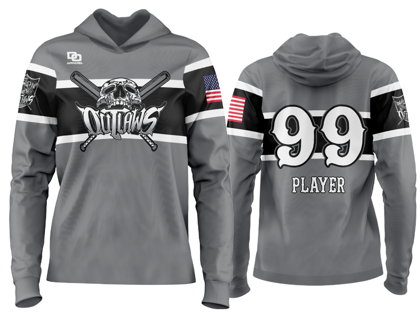 Custom Team Hoodie - 2027 Grey