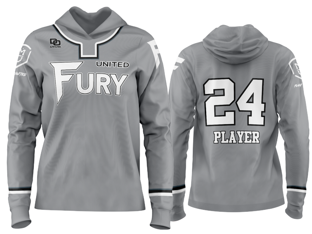 Custom Team Hoodie - Grey/White