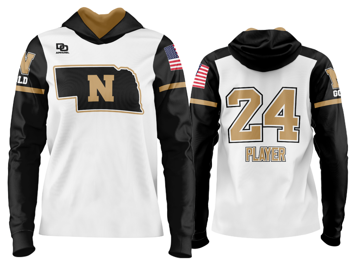 Custom Team Hoodie - NE White Alt