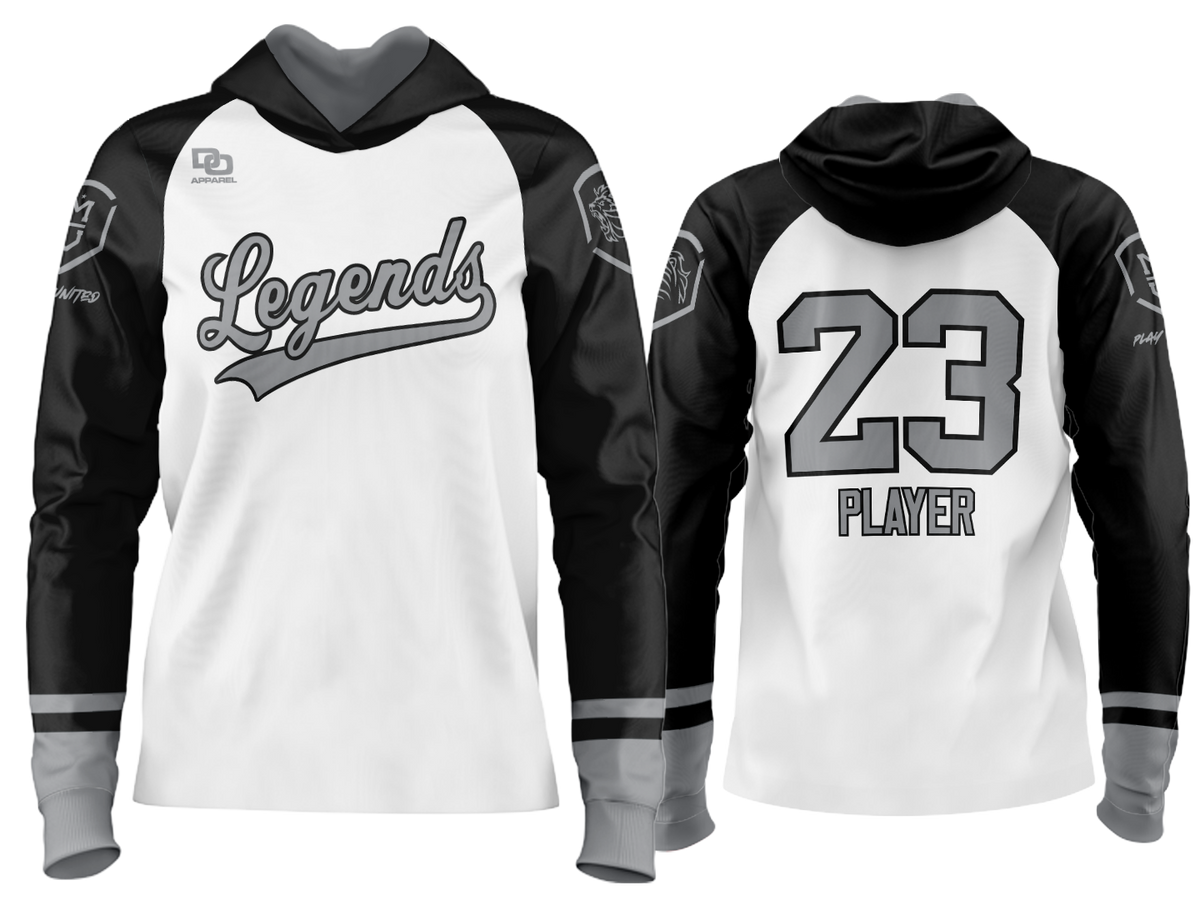 Custom Team Hoodie - Raglan White