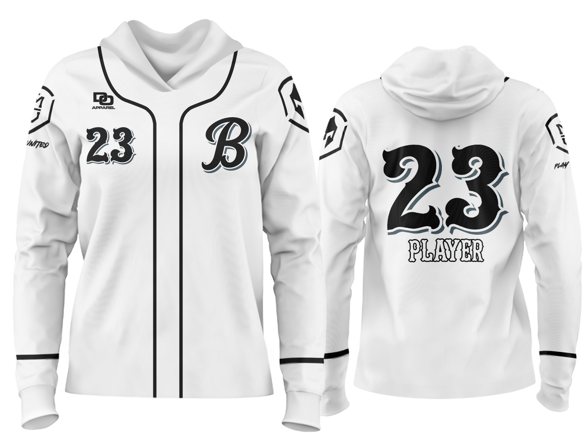 Custom Team Hoodie - Reds White