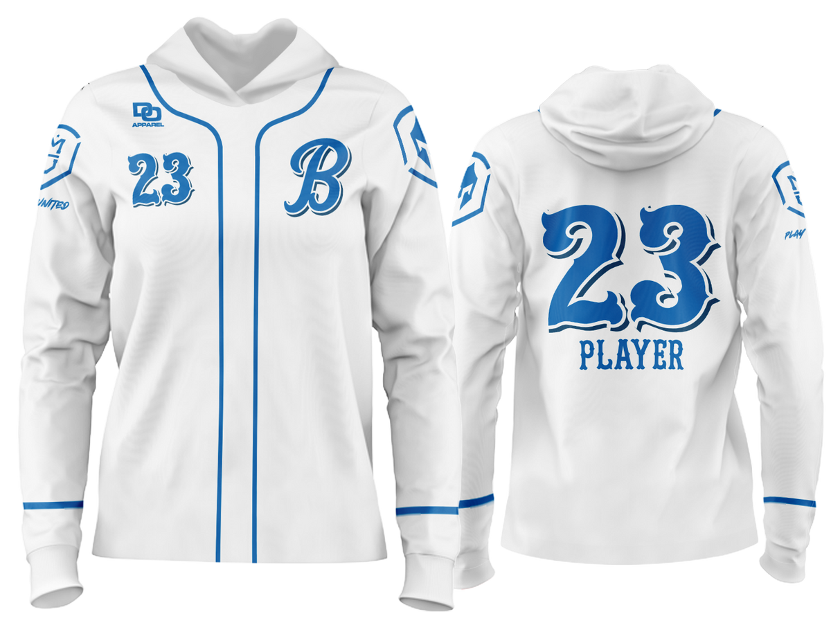 Custom Team Hoodie - Reds White