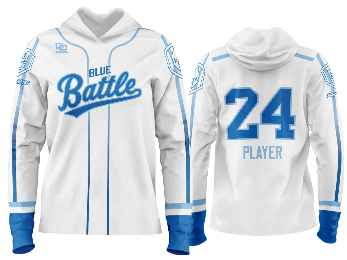Custom Team Hoodie - Royals White/Columbia