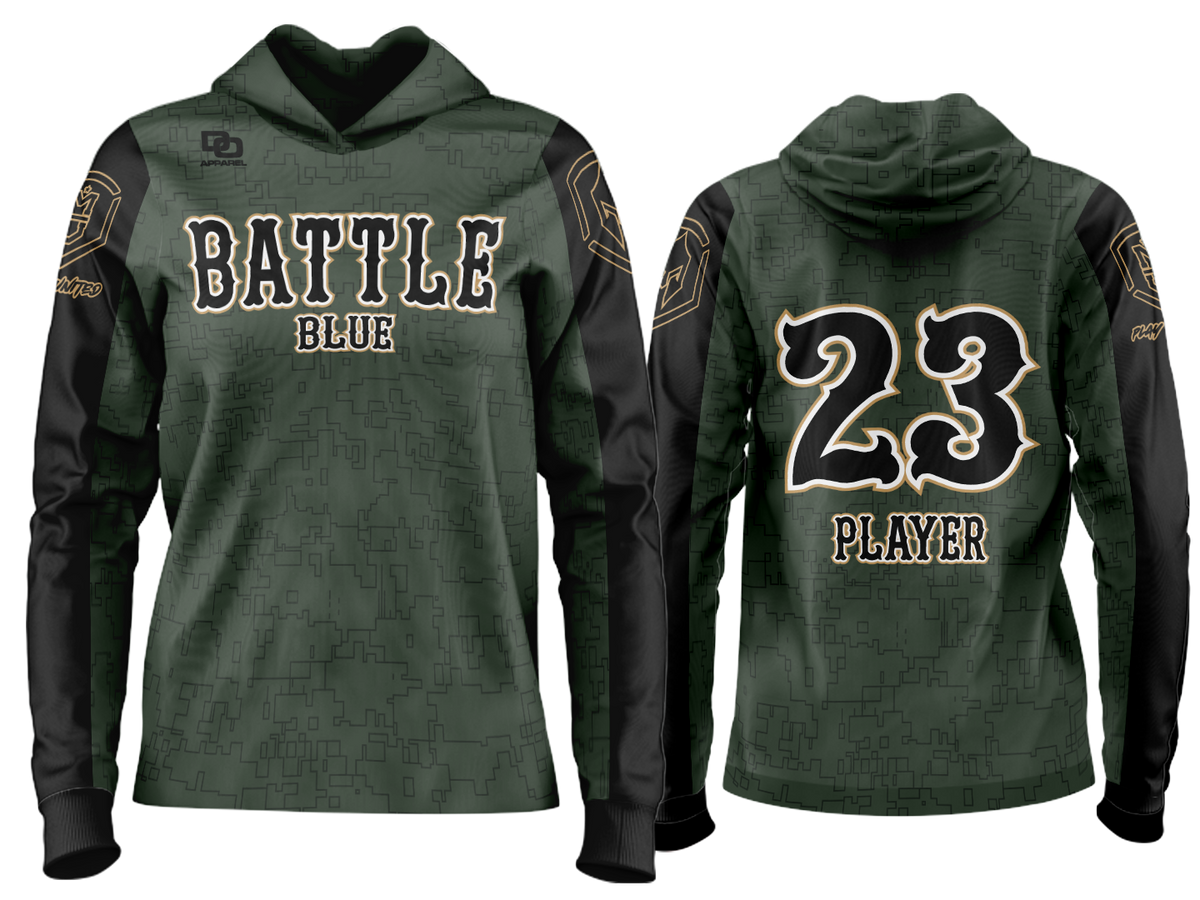Custom Team Hoodie - STS Green Camo