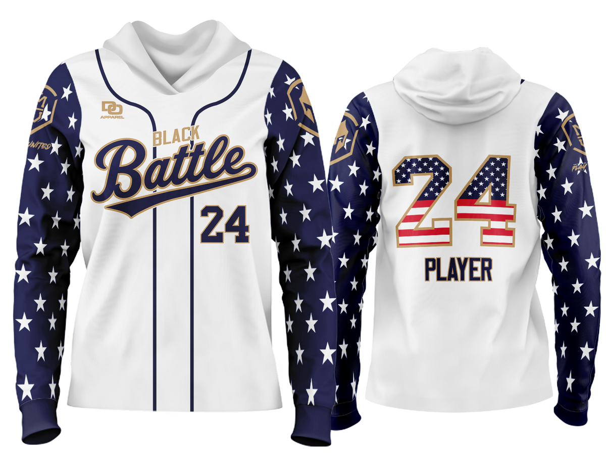 Custom Team Hoodie - USA White 1