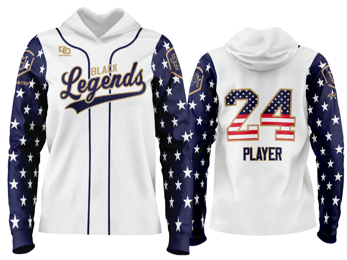 Custom Team Hoodie - USA White 1