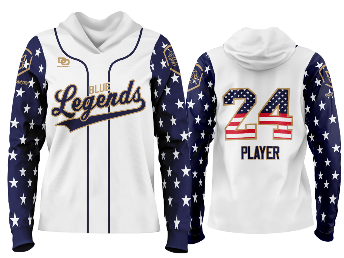 Custom Team Hoodie - USA White