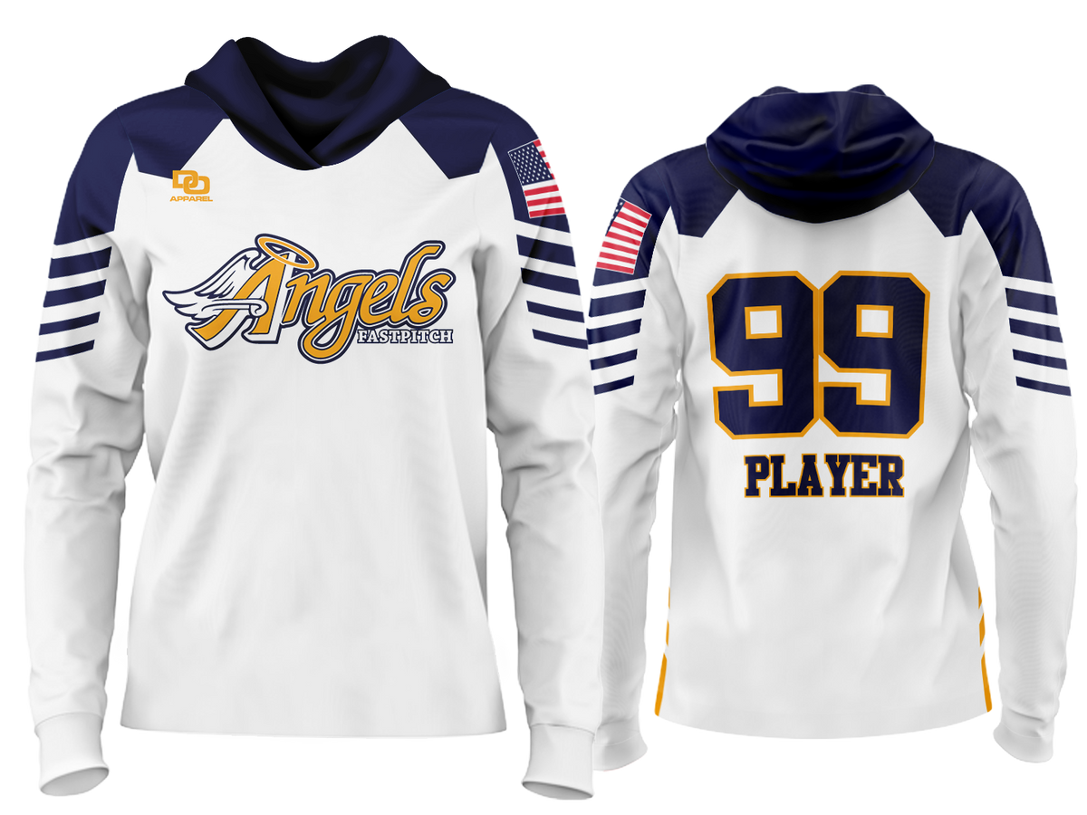 Custom Team Hoodie - White/Navy