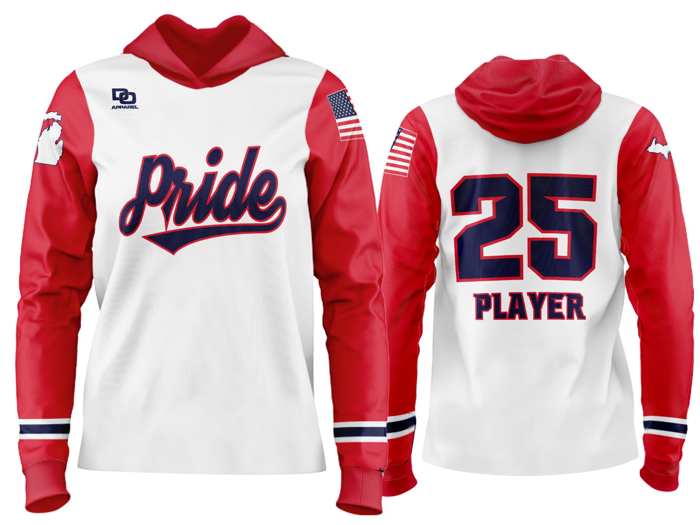 Custom Team Hoodie - White TRD