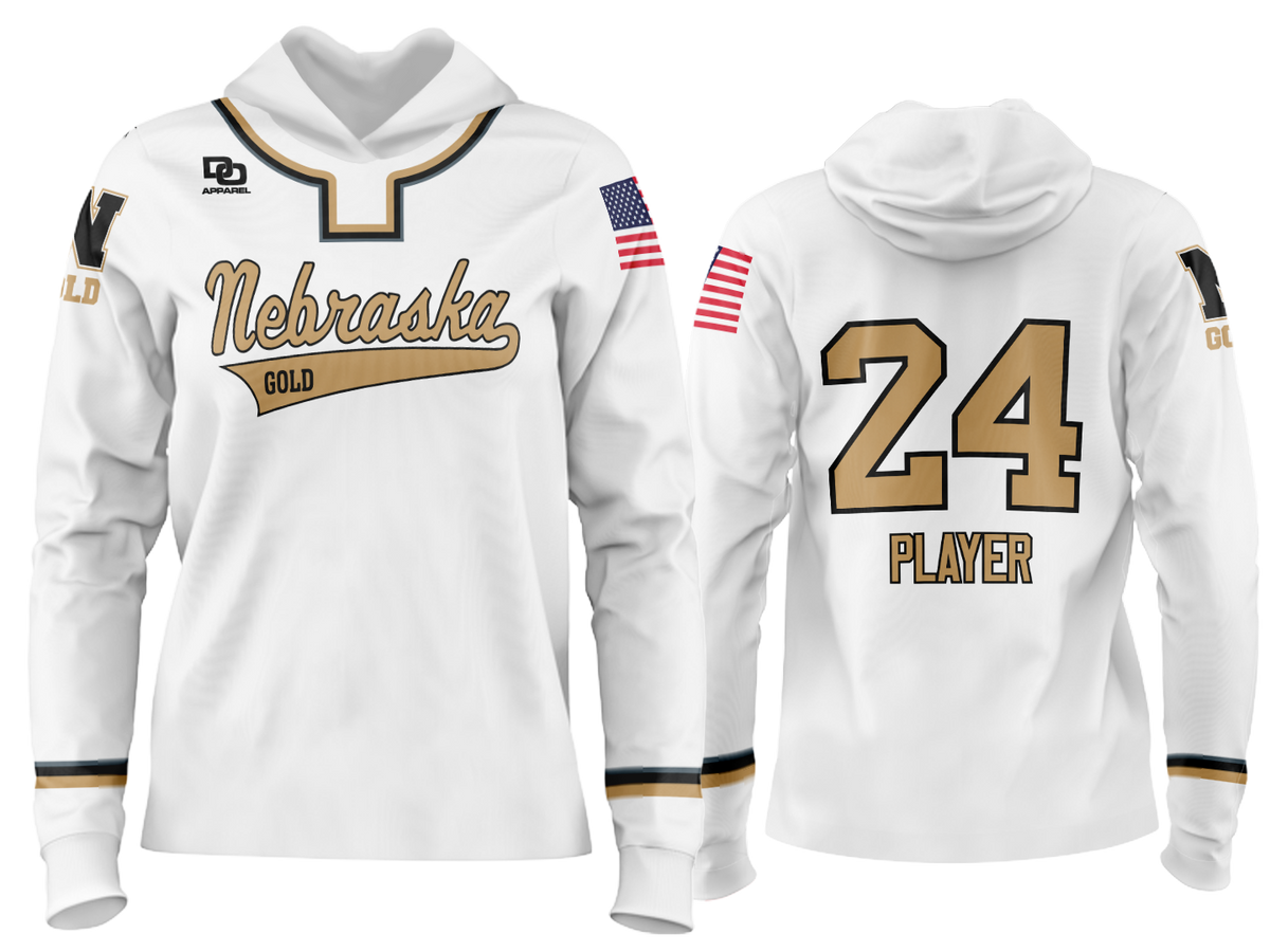 Custom Team Hoodie - White/Vegas