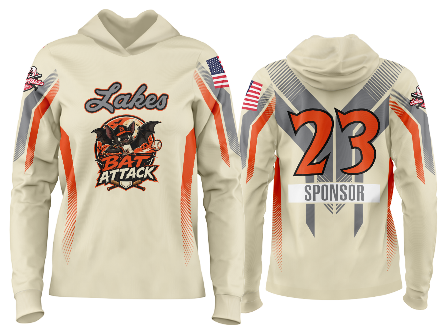 Custom Team Hoodie - Bat Attack