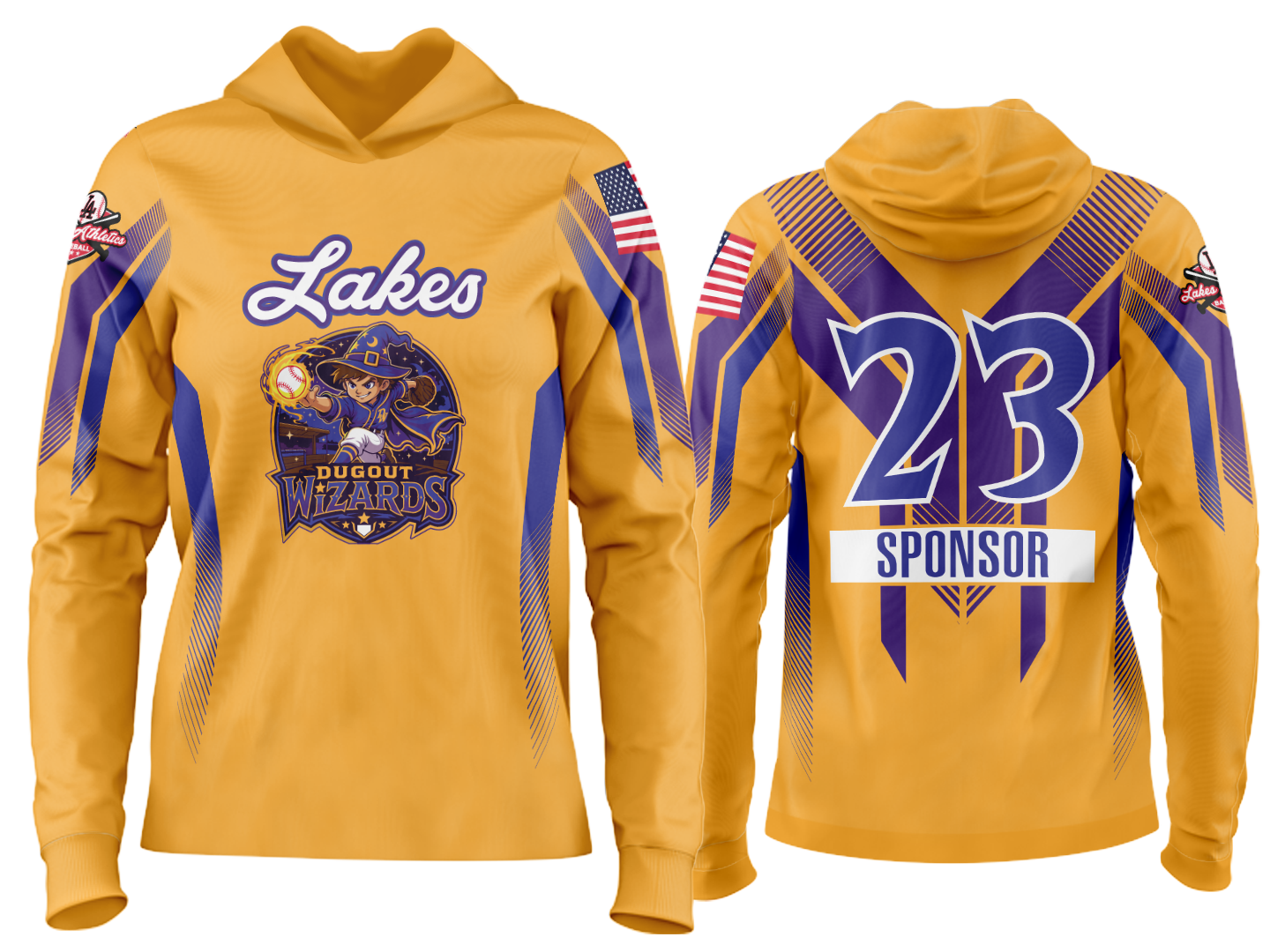 Custom Team Hoodie - Dugout Wizards