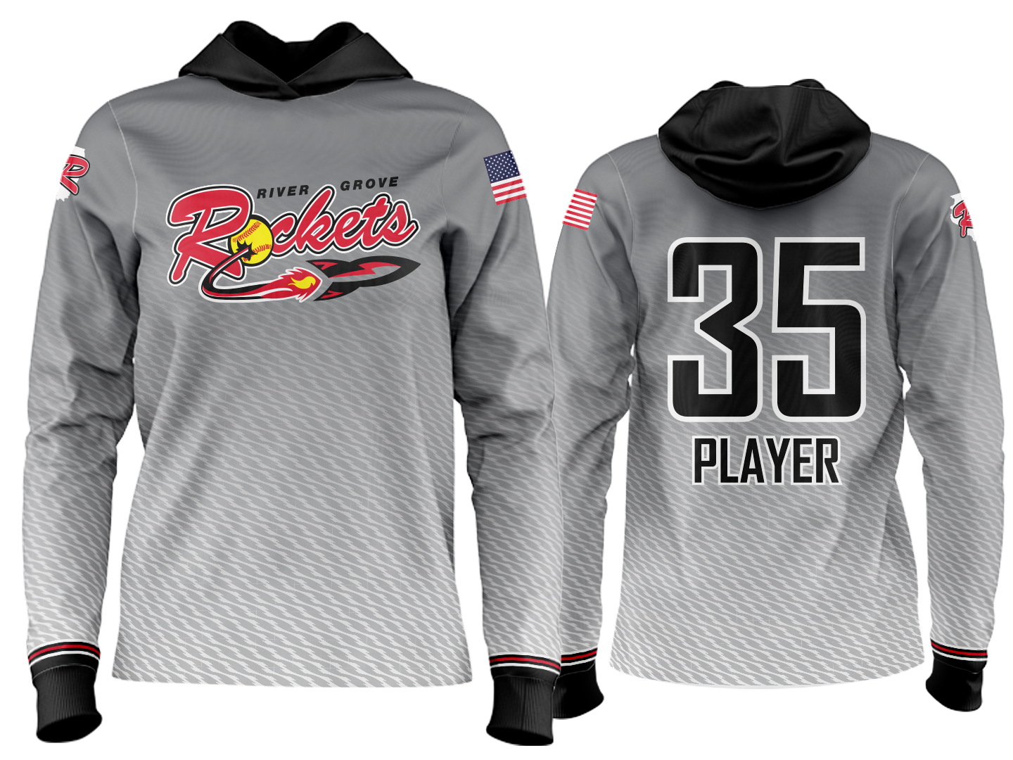 Custom Team Hoodie - Charcoal