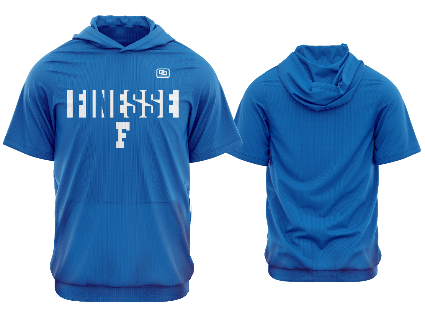 Custom Short Sleeve Hooded Pullover - Royal