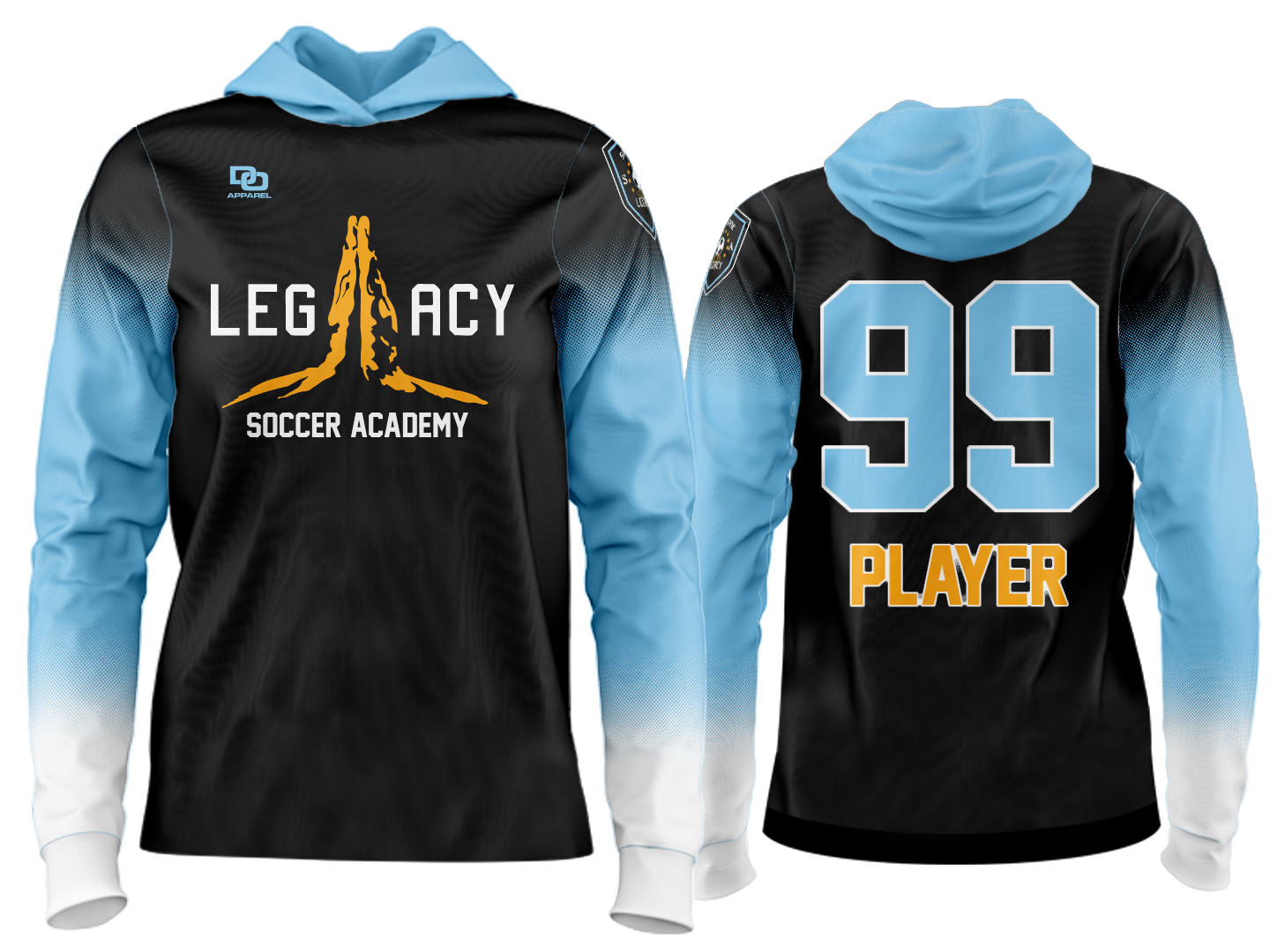 Custom Team Hoodie - Black
