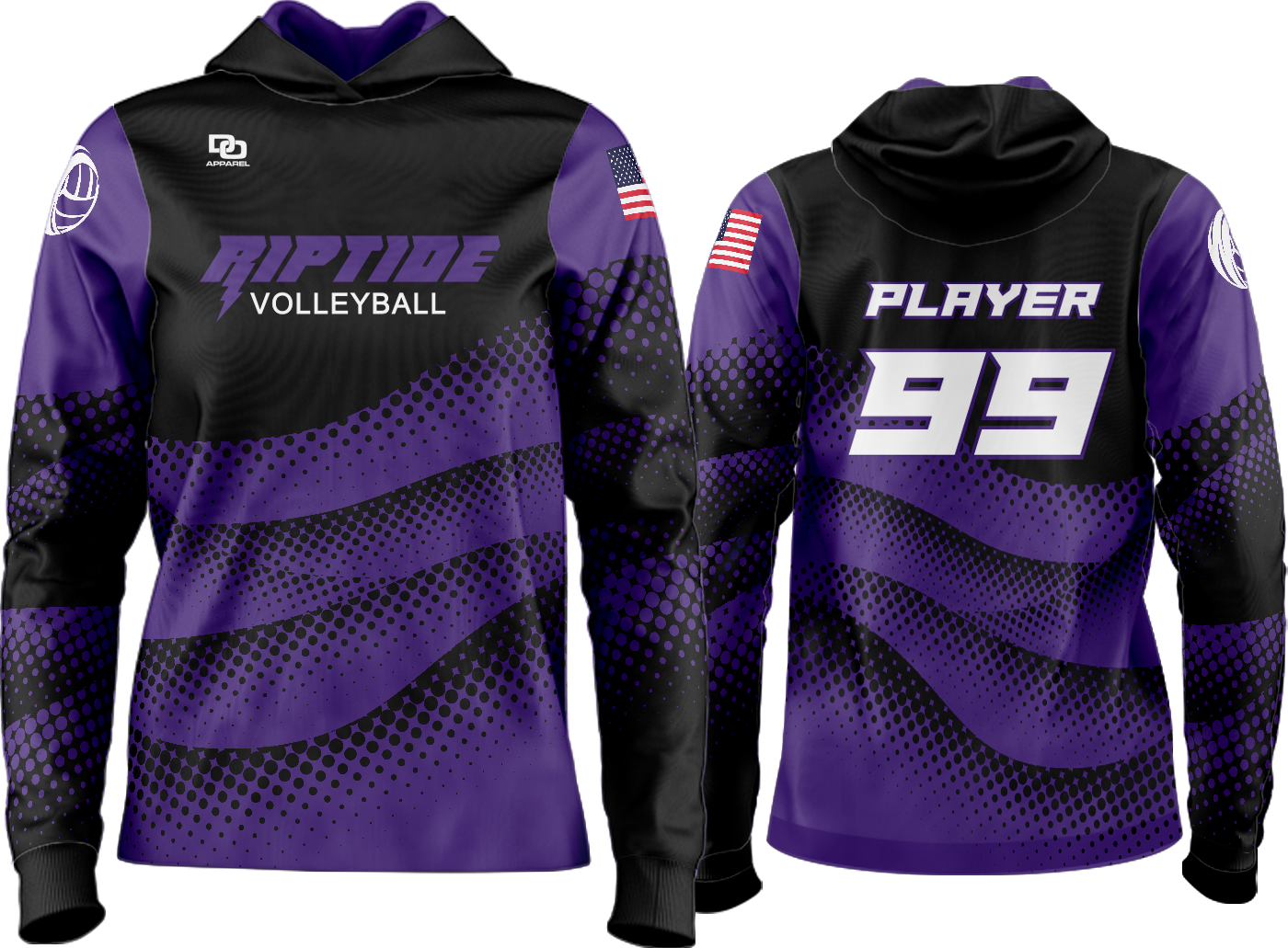 Custom Team Hoodie - Black