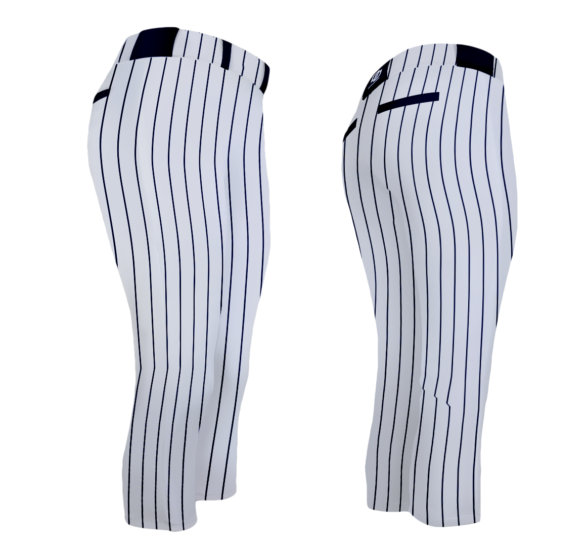 DO Custom Custom Softball Pants - White Pinstripe