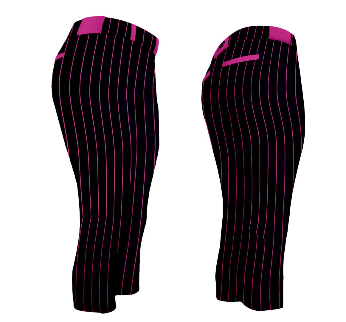 DO Custom Softball Pants - Black Pinstripe