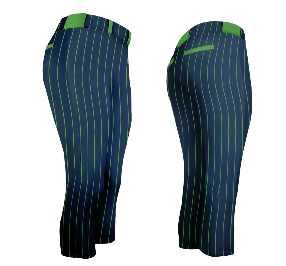 DO Custom Softball Pants - Charcoal Pinstripe