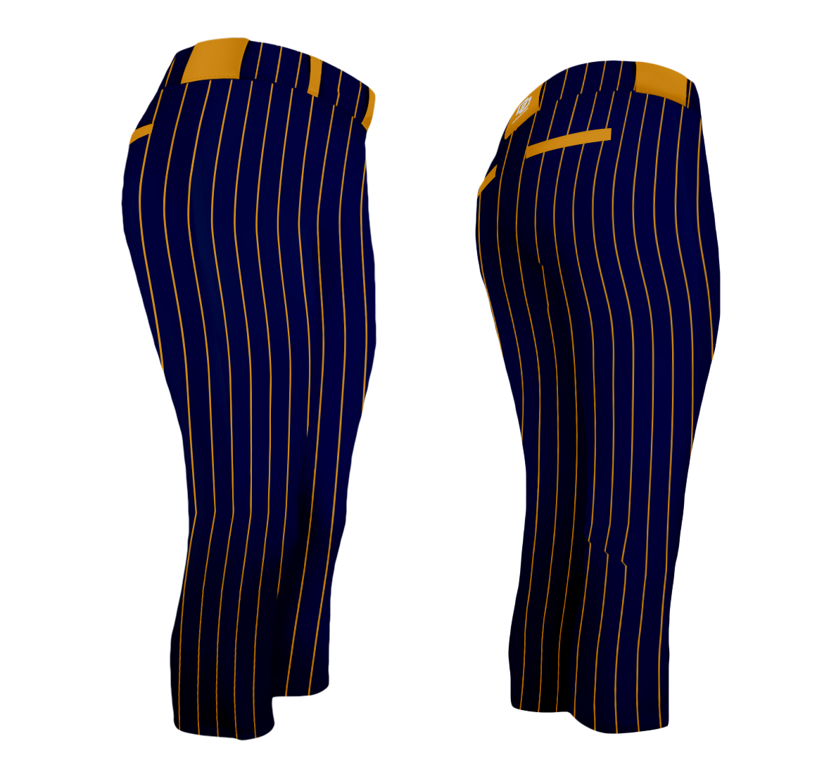 DO Custom Softball Pants - Navy Pinstripe
