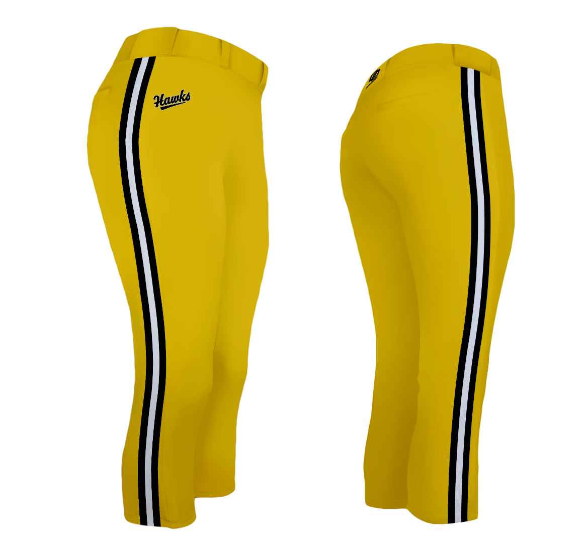 DO Custom Softball Pants - Gold