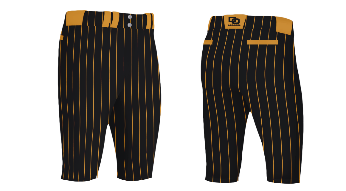 Custom Knickers Baseball Pant - Black Pinstripe
