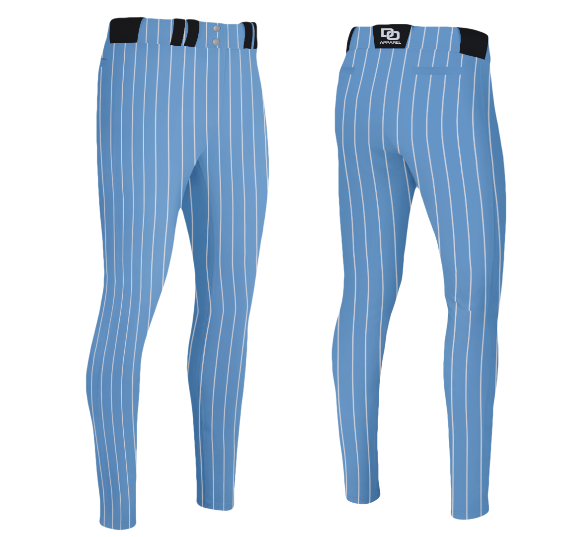 Custom Baseball Pant - Columbia Pinstripe