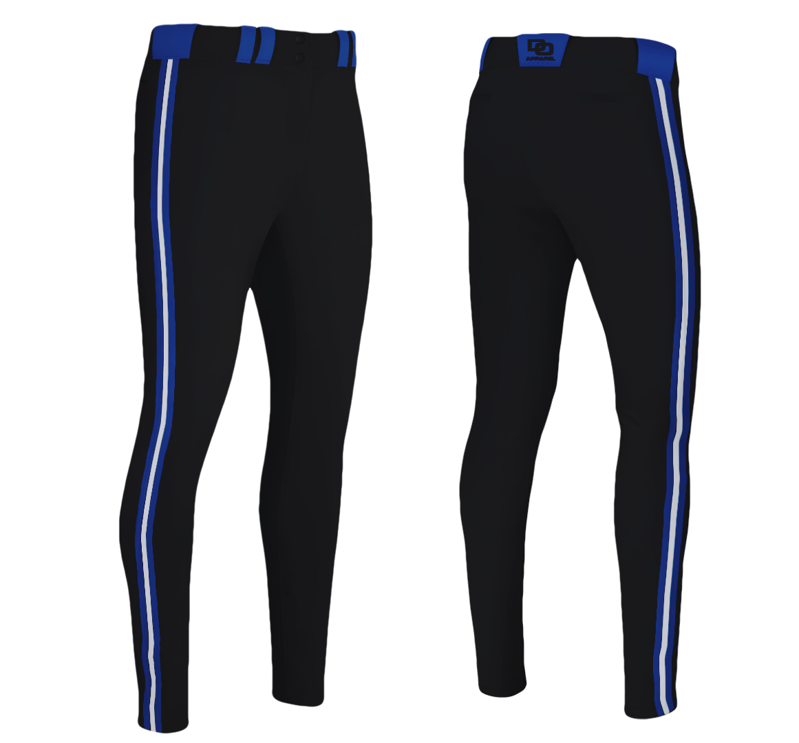 Custom Baseball Pant - Black Royal