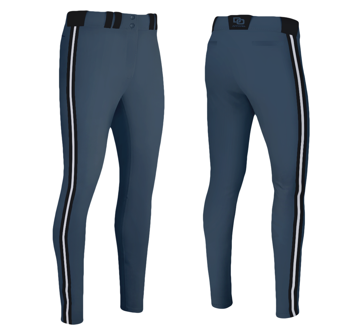 Custom Baseball Pant - Charcoal/Black