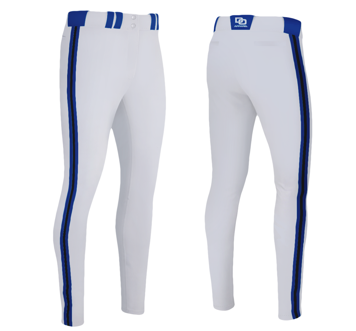 Custom Baseball Pant - White/Royal