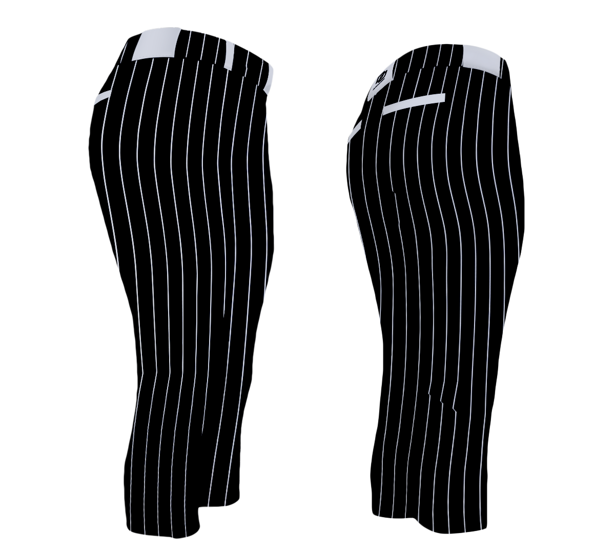 DO Custom Softball Pants - Black Pinstripe