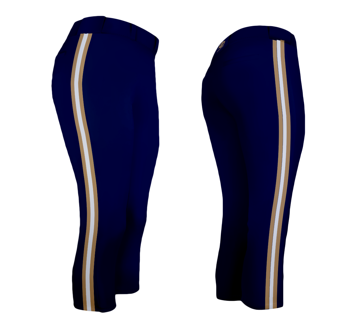 DO Custom Custom Softball Pants - Triple Navy