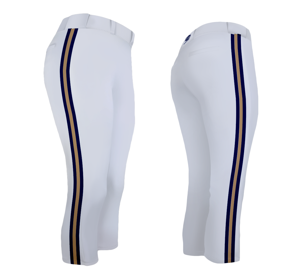 DO Custom Custom Softball Pants - Triple White
