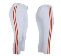 Custom Fastpitch Pants - 2027 Triple Piped White
