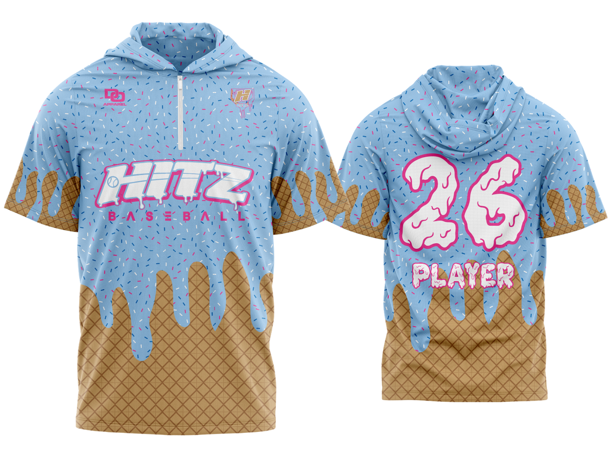 Custom QZ Hoodie SS - Columbia Drip