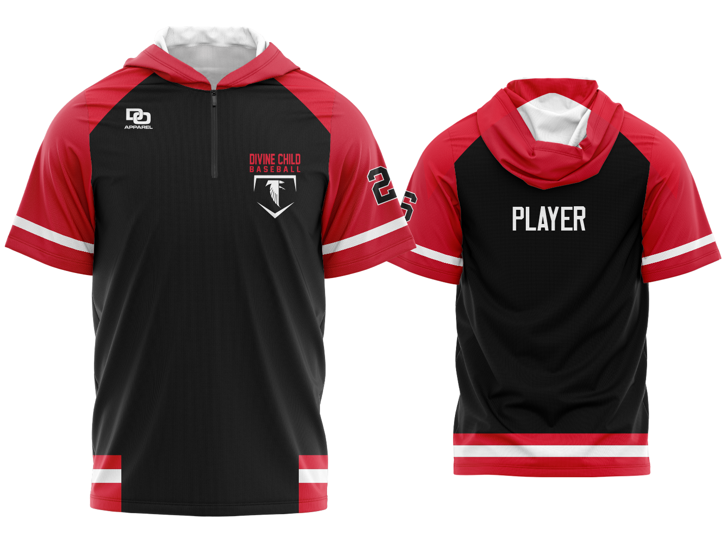 Custom Hoodie Shooter - Black/Red