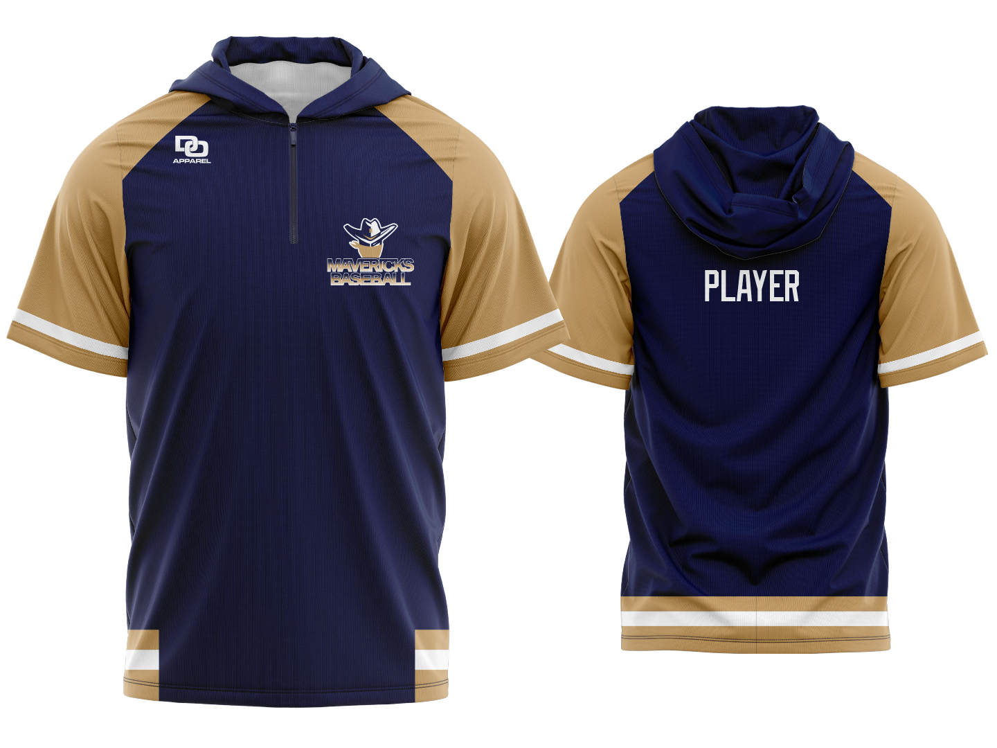 Custom QZ Hoodie SS - Navy