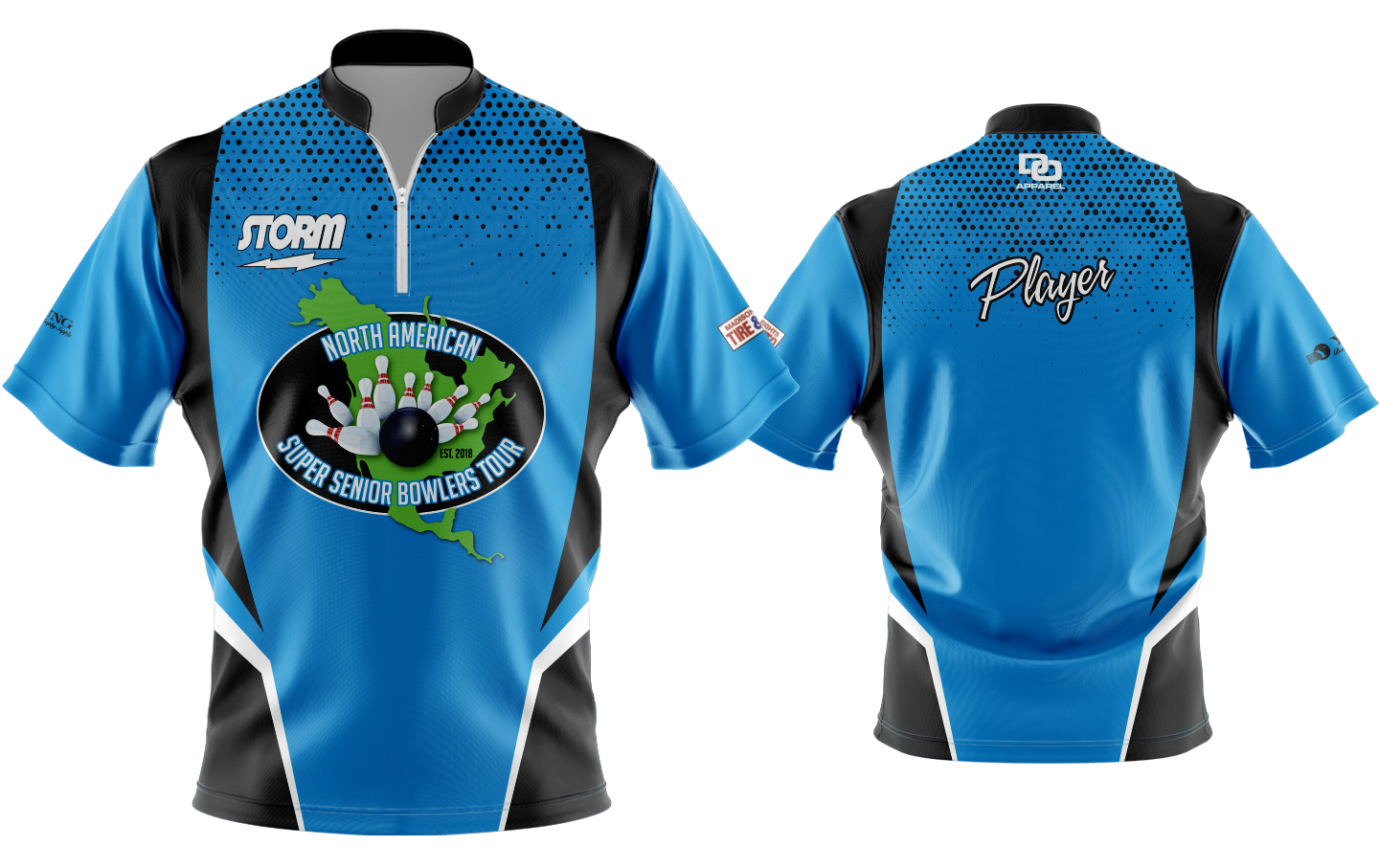 Custom Bowling Jersey - Royal