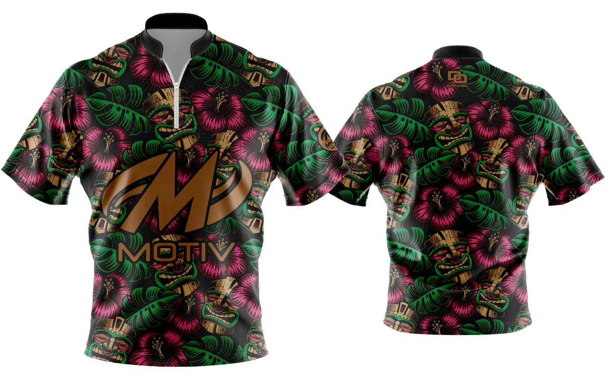 Custom FD QZ Taper Bowling Jersey - Tiki